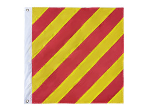 Authentic Letter Y Nautical Alphabet Navy Code Signal Flag 24" - Outdoor Use Authentic Letter Y Nautical Alphabet Navy Code Signal Flag 24" - Outdoor Use