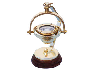 Solid Brass Hanging Compass 8" Solid Brass Hanging Compass 8"
