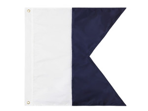 Authentic Letter A Nautical Alphabet Navy Code Signal Flag 24" - Outdoor Use Authentic Letter A Nautical Alphabet Navy Code Signal Flag 24" - Outdoor Use