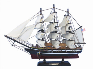 Wooden Star of India Tall Model Ship 15" Wooden Star of India Tall Model Ship 15"