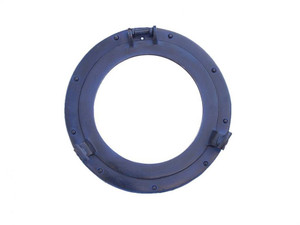 Rustic Blue Aluminum Deluxe Class Decorative Ship Porthole Window 12" Rustic Blue Aluminum Deluxe Class Decorative Ship Porthole Window 12"