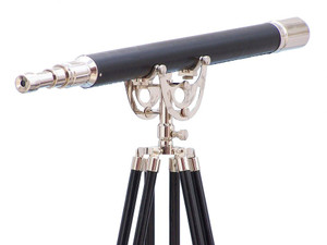 Floor Standing Chrome/Leather Anchormaster Telescope 65" Floor Standing Chrome/Leather Anchormaster Telescope 65"