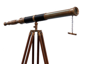 Admiral Floor Standing Antique Brass Telescope 60" Admiral Floor Standing Antique Brass Telescope 60"