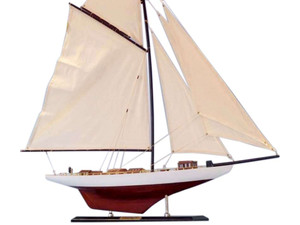 Wooden Columbia Limited Model Sailboat Decoration 35" Wooden Columbia Limited Model Sailboat Decoration 35"