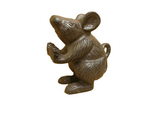 Cast Iron Mouse Door Stopper 5" Cast Iron Mouse Door Stopper 5"