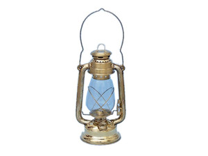 Solid Brass Hurricane Lantern 19"