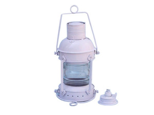 Iron Anchormaster Oil Lamp 15" - White