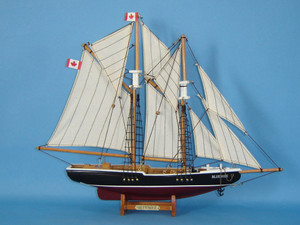 Wooden Bluenose Model Sailboat Decoration 17" Wooden Bluenose Model Sailboat Decoration 17"