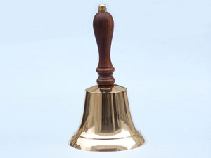 Brass Plated Hand Bell 9" Brass Plated Hand Bell 9"