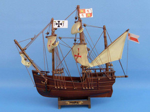 Wooden Pinta Model Ship 12" Wooden Pinta Model Ship 12"