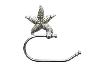 Chrome Starfish Hand Towel Holder 10"