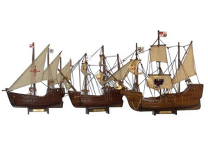 Wooden Santa Maria, Nina & Pinta Model Ship Set Wooden Santa Maria, Nina & Pinta Model Ship Set