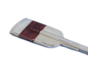 Wooden Rustic Manhattan Beach Decorative Squared Rowing Boat Oar with Hooks 50" Wooden Rustic Manhattan Beach Decorative Squared Rowing Boat Oar with Hooks 50"