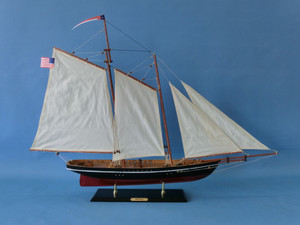 Wooden America Model Sailboat Decoration 35" Wooden America Model Sailboat Decoration 35"