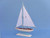Wooden Light Blue Pacific Sailer Model Sailboat Decoration 17"