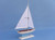 Wooden Light Blue Pacific Sailer Model Sailboat Decoration 17"