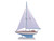 Wooden Light Blue Pacific Sailer Model Sailboat Decoration 17"