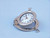 Brushed Nickel Deluxe Class Decorative Ship Porthole Clock 8"