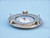 Brushed Nickel Deluxe Class Decorative Ship Porthole Clock 8"