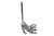 Rustic Silver Cast Iron Cat Paper Towel Holder 10"