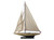Wooden Rustic Enterprise Model Sailboat Decoration 60"