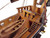 Wooden Caribbean Pirate Black Sails Limited Model Pirate Ship 15"