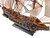 Wooden Caribbean Pirate White Sails Limited Model Pirate Ship 15"