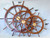 Deluxe Class Wood and Brass Decorative Ship Wheel 48"