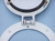 Brass Decorative Ship Porthole Mirror 8" - White