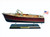 Wooden Chris Craft Triple Cockpit Model Speedboat 14"