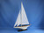 Wooden Intrepid Model Sailboat Decoration 35"