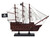 Wooden Caribbean Pirate White Sails Model Pirate Ship 12"