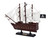 Wooden Caribbean Pirate White Sails Model Pirate Ship 12"
