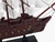 Wooden Caribbean Pirate White Sails Model Pirate Ship 12"