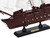 Wooden Caribbean Pirate White Sails Model Pirate Ship 12"