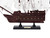 Wooden Caribbean Pirate White Sails Model Pirate Ship 12"
