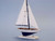 Wooden Blue Pacific Sailer Model Sailboat Decoration 17"