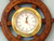 Deluxe Class Wood And Brass Ship Wheel Clock 12"