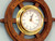 Deluxe Class Wood And Brass Ship Wheel Clock 12"