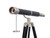 Floor Standing Brushed Nickel With Leather Galileo Telescope 65"
