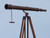 Floor Standing Bronzed Galileo Telescope 65"