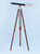 Floor Standing Solid Brass - Leather Griffith Astro Telescope 64"