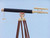 Floor Standing Solid Brass - Leather Griffith Astro Telescope 64"