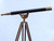 Floor Standing Antique Brass Leather Anchormaster Telescope 65"