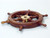 Deluxe Class Wood and Brass Decorative Ship Wheel 12"