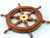 Deluxe Class Wood and Brass Decorative Ship Wheel 12"