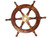 Deluxe Class Wood and Brass Decorative Ship Wheel 15"