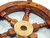 Deluxe Class Wood and Brass Decorative Ship Wheel 15"