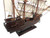 Wooden Fearless White Sails Pirate Ship Model 20"