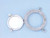 Brushed Nickel Deluxe Class Decorative Ship Porthole Mirror 8"